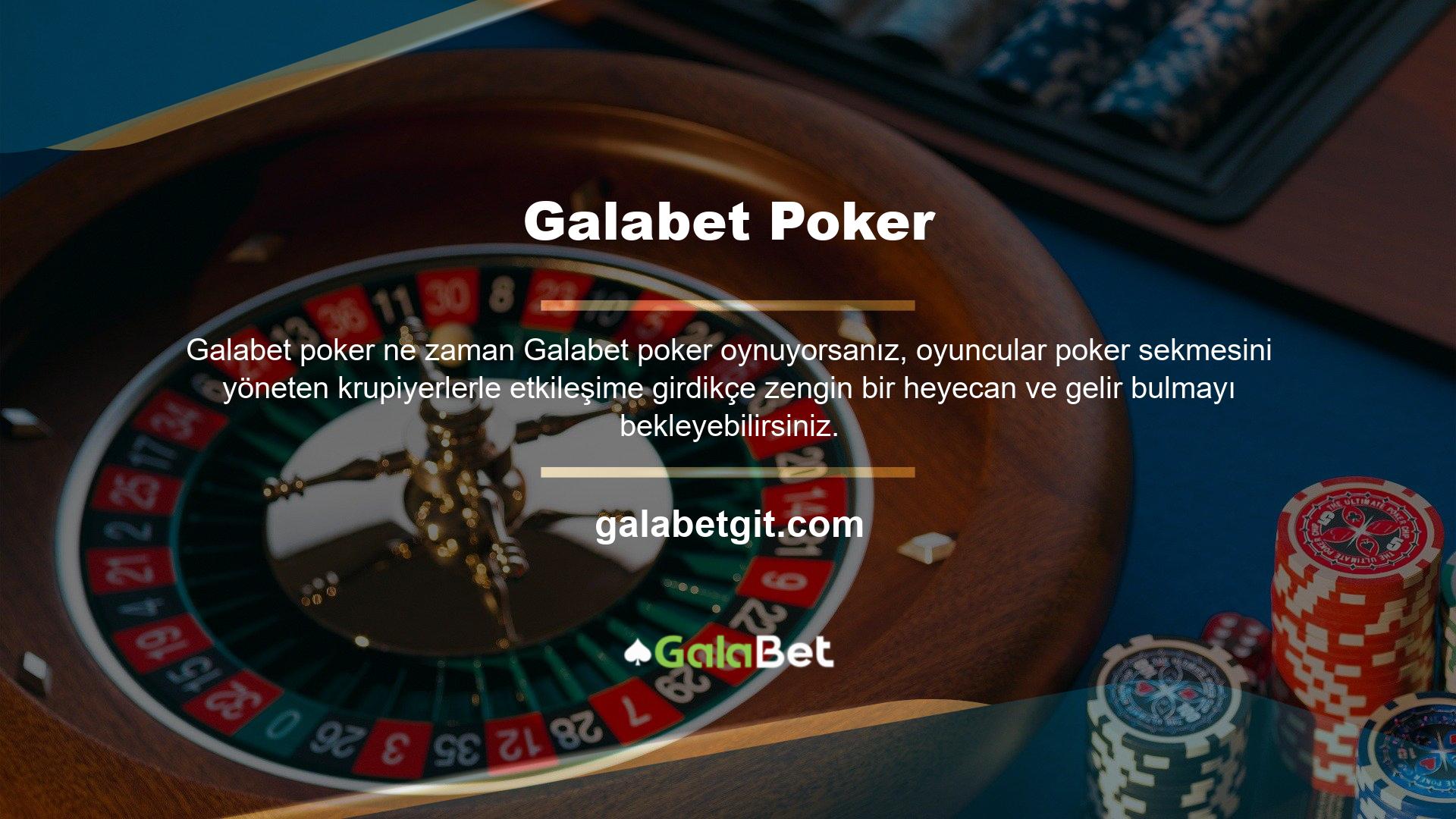 Galabet firması, oyunu gerçek dünyaya getirmek ve poker müşterilerine sunmak için Galabet poker oyunuyla bir anlaşma yaptı